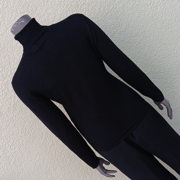 PURSUITS, LTD LADIES FINE ITALIAN PURE MERINO WOOLMARK WOOL TURTLENECK SWEATER - Picture 17 of 17